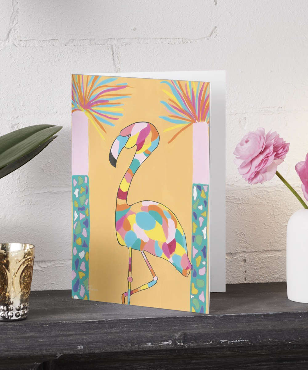Flamingo Card
